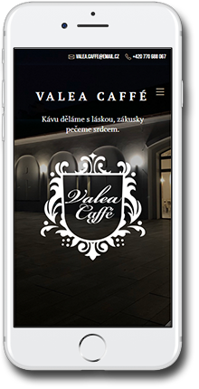 Valea Caffé mobilní web