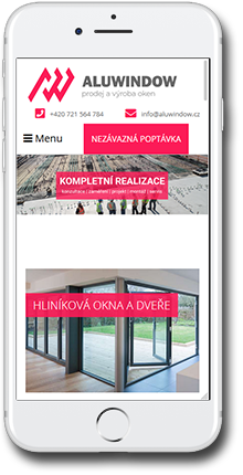 ALUWINDOW mobilní web